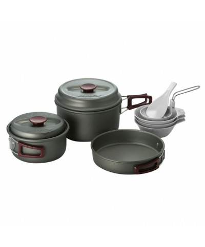 Marmita Kovea Teflon Platos, Cubiertos y Tazas