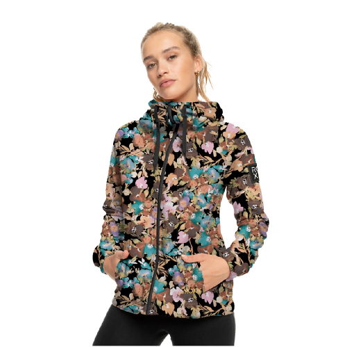 Campera Canguro Roxy Floral Printed