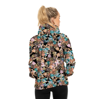 Campera Canguro Roxy Floral Printed