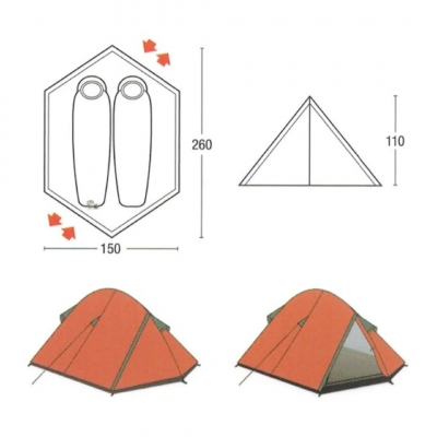 Carpa Northland Travel 2 Personas