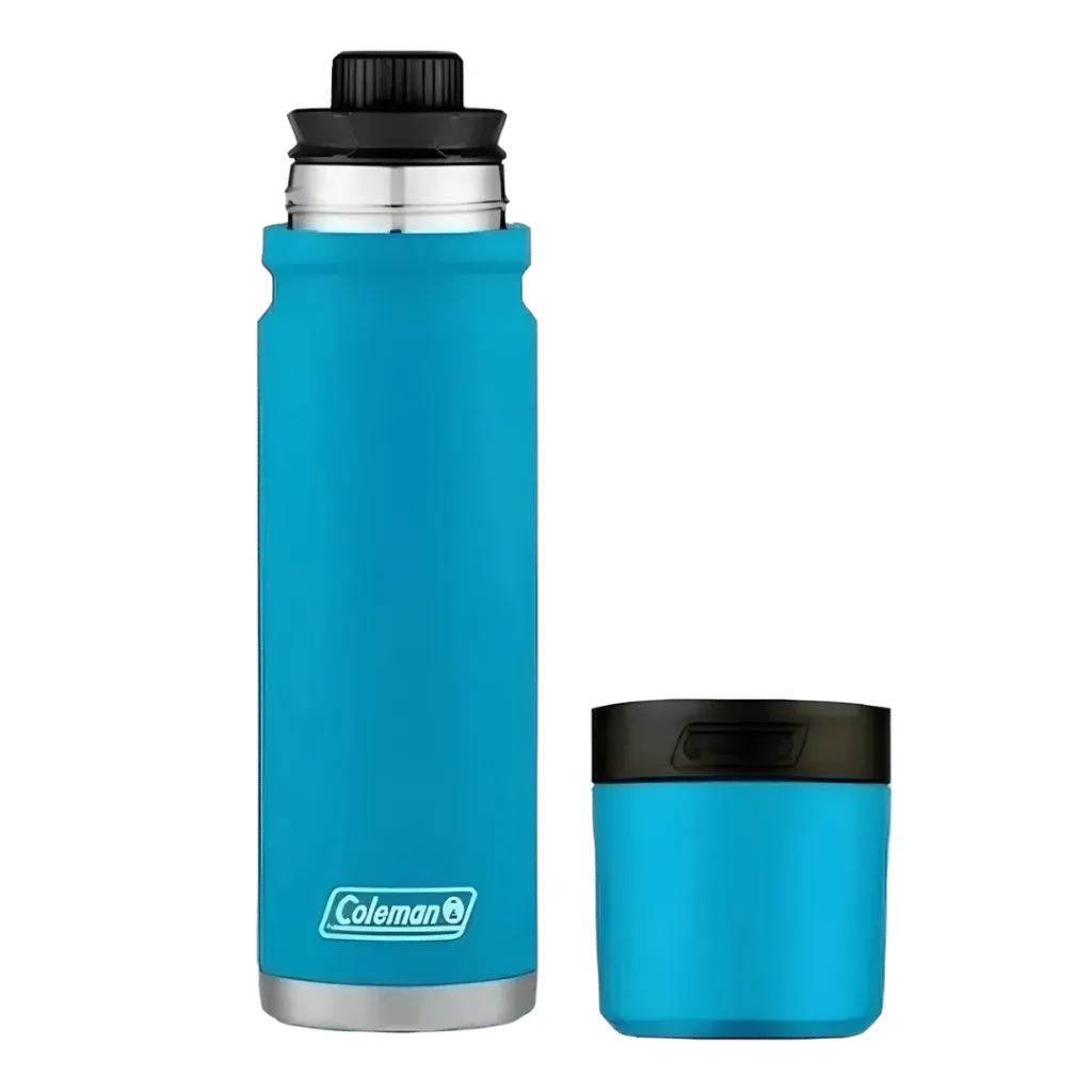 [125071] TERMO COLEMAN ACERO INOXIDABLE 1.2 LITROS TURQUESA TAPA 360 (Arena).webp