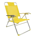 [132343] REPOSERA KEOPS COVERSOL ALUMINIO ALTO 5 POSICIONES RA-15 AMARILLO (Rosa).webp