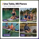 TABLA STAND UP HIWAVE MODELO HW14 INFLABLE 3.51M VERDE - mil-planes