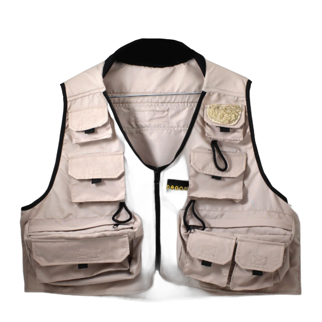 CHALECO PESCA DAGO MOSCA BEIGE