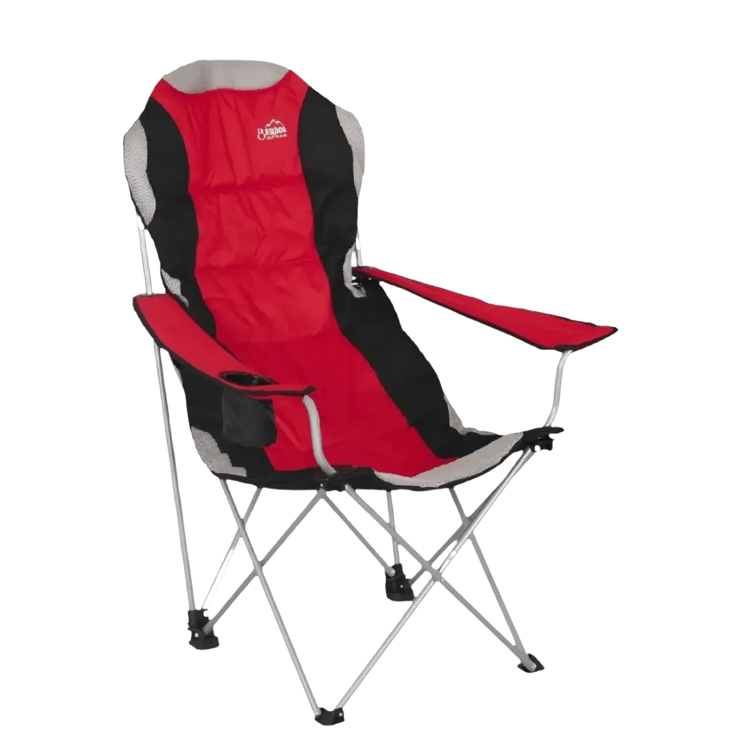 [124236] SILLON DEPORTIVO BAMBOO (Rojo/Negro/Gris)