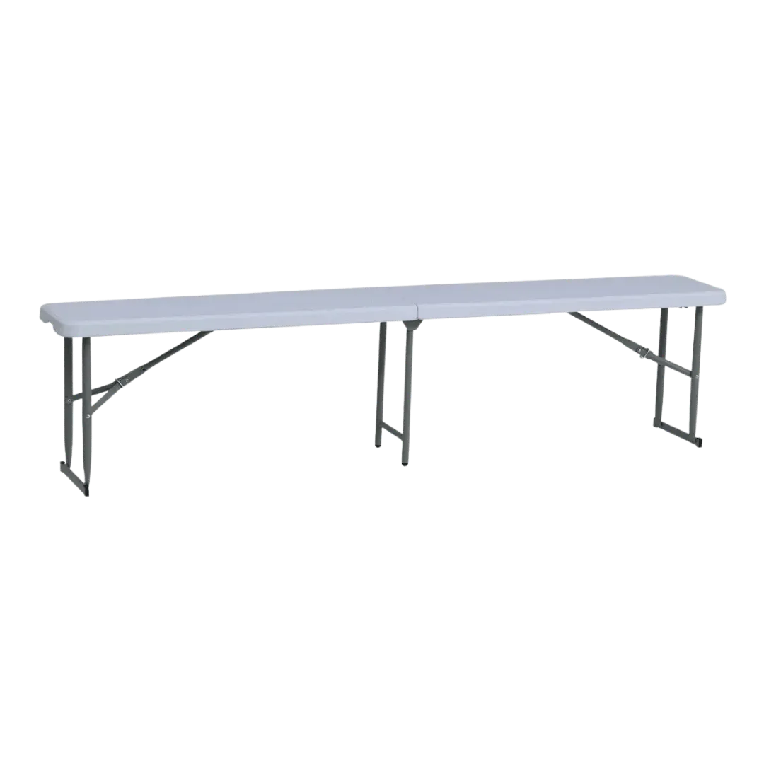 [120444] BANCO KUSHIRO PLEGABLE JARDIN PRO 180 BLANCO