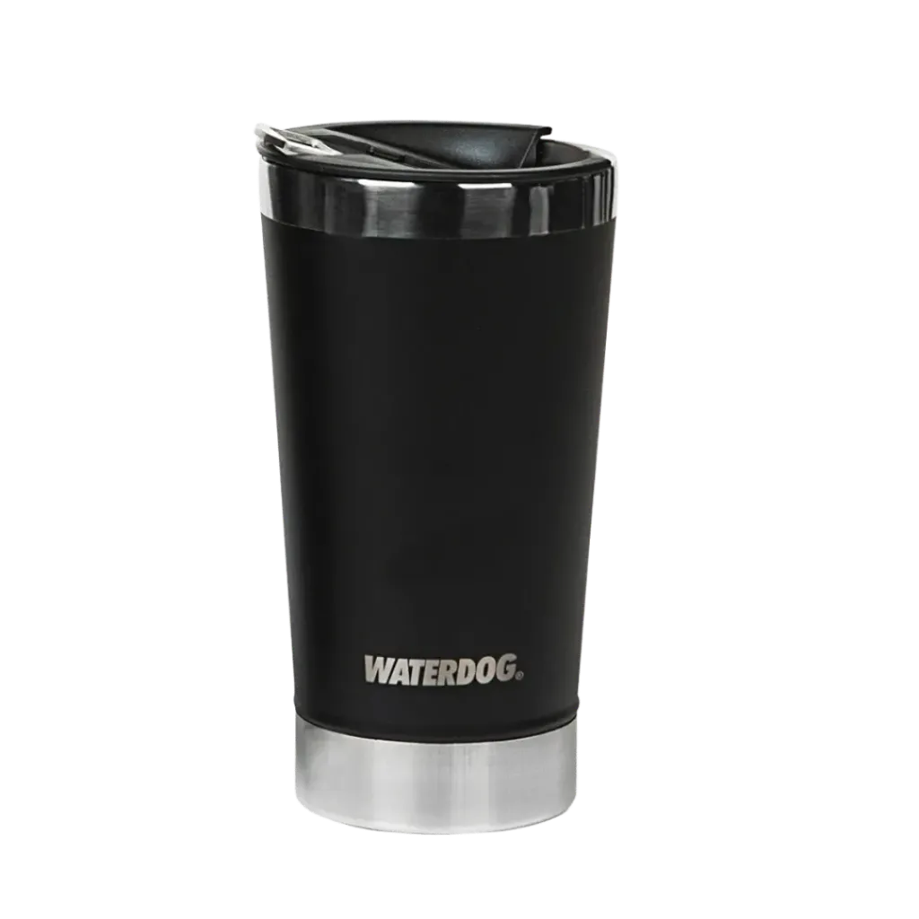 [127009] VASO CERVECERO WATERDOG BEER 500ML CON DESTAPADOR (Negro)