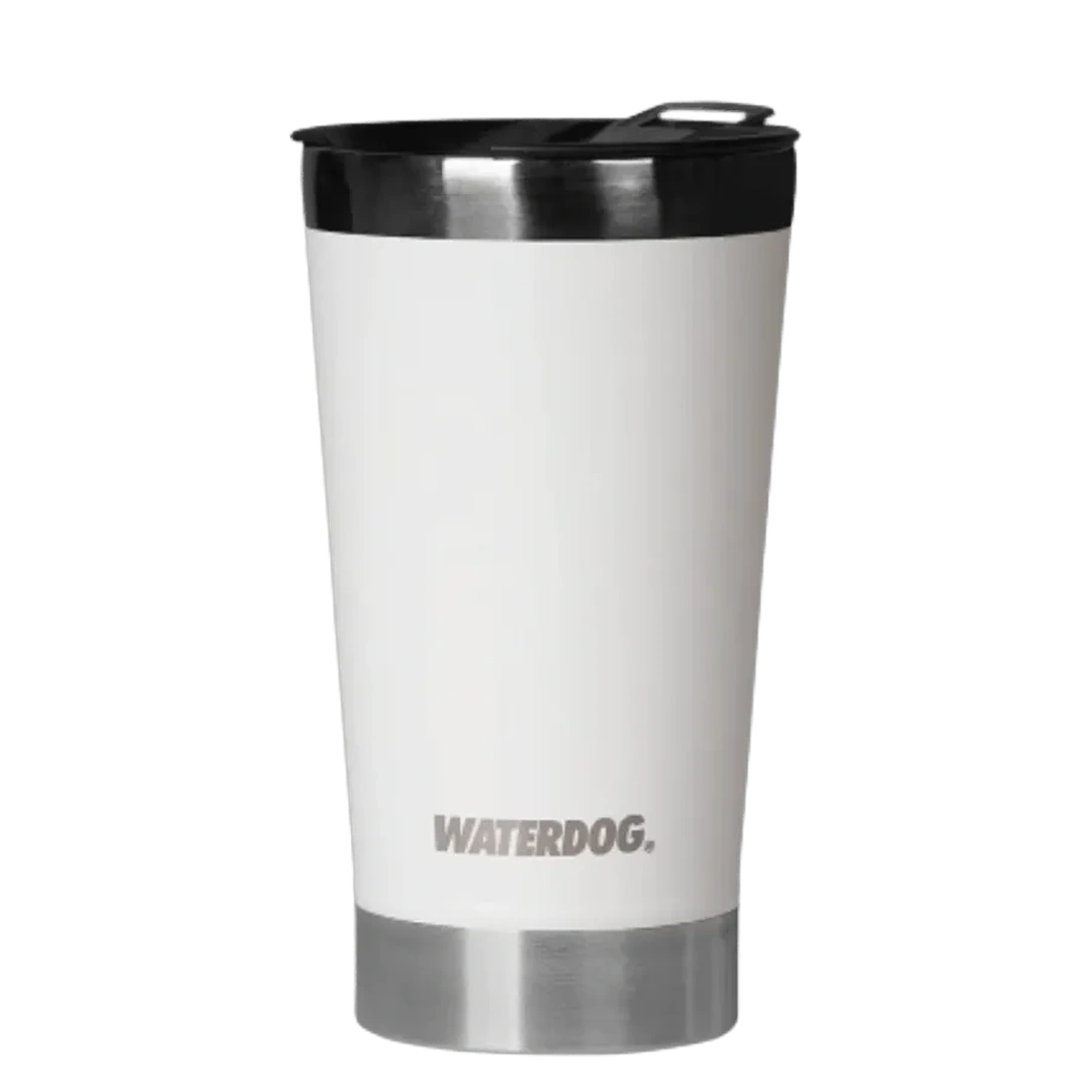 [128977] VASO CERVECERO WATERDOG BEER 500ML CON DESTAPADOR (Blanco)