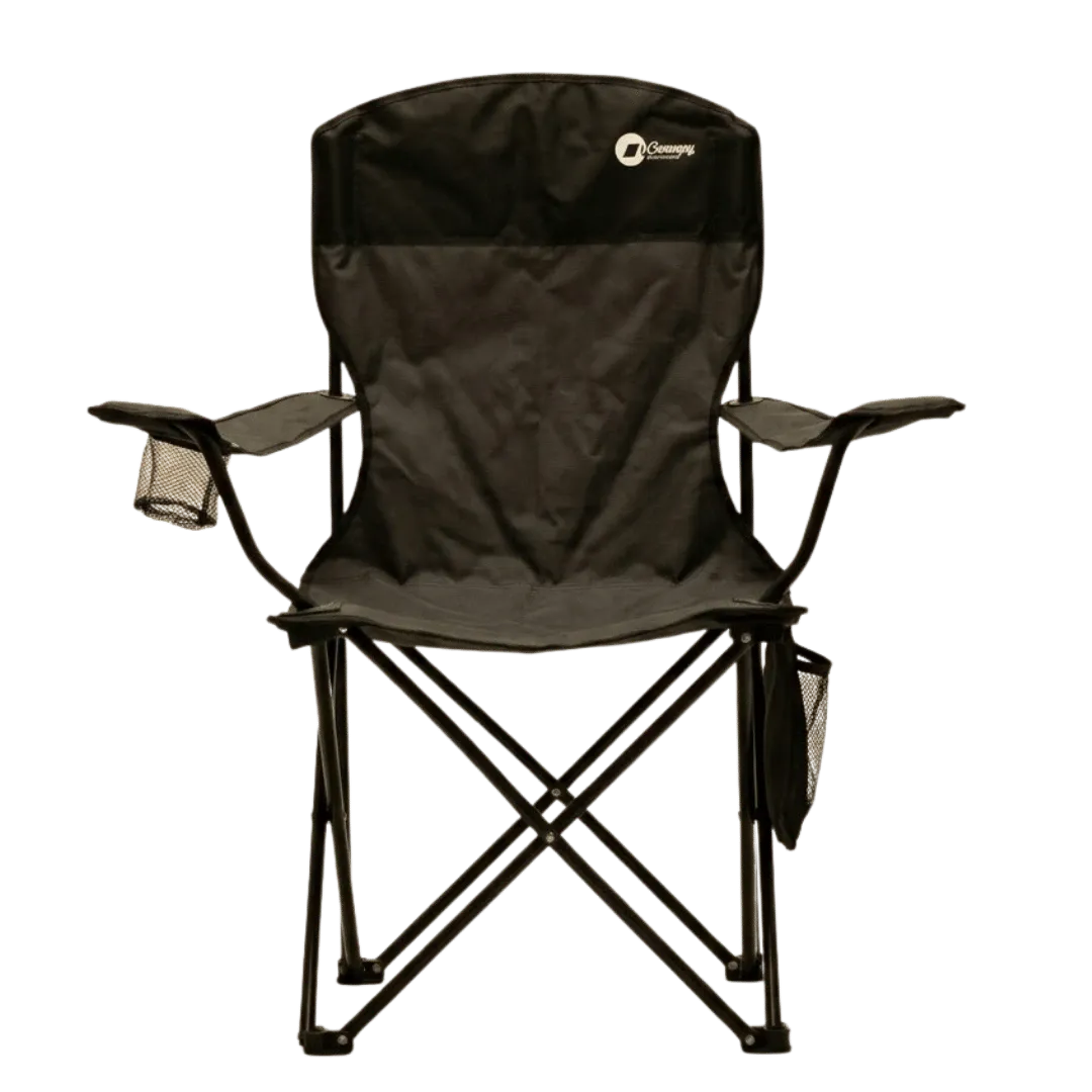 [131944] SILLON CAMMPY PLEGABLE LUX 52X52X96CM (Negro)