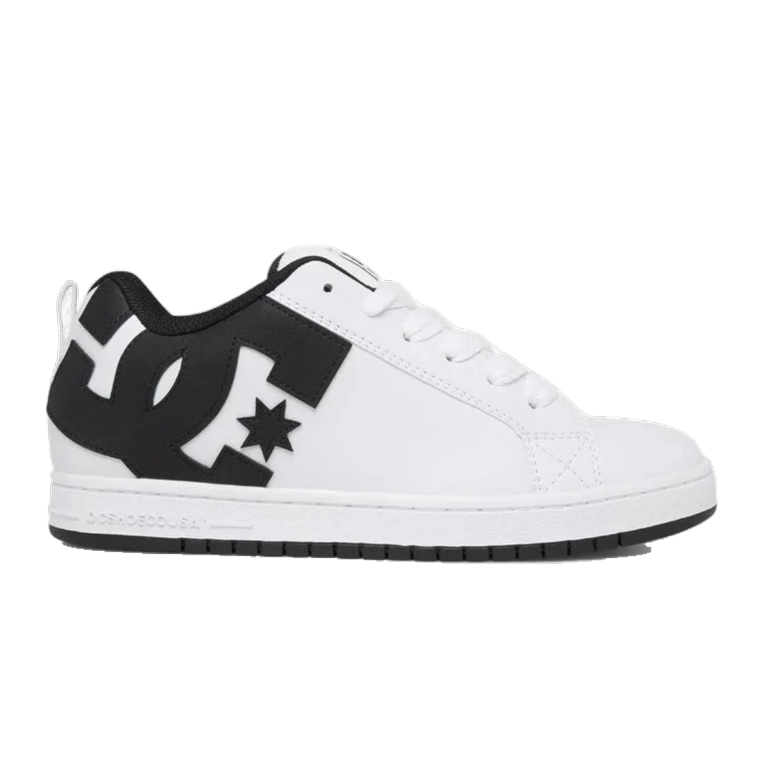 [128024] ZAPATILLA H DC COURT GRAFFIK (8, Blanco/Negro/Negro)