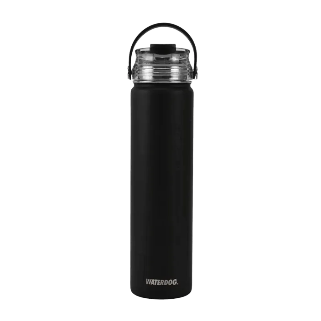 [128946] BOTELLA ACERO INOXIDABLE WATERDOG AKWA 750ML (Negro)