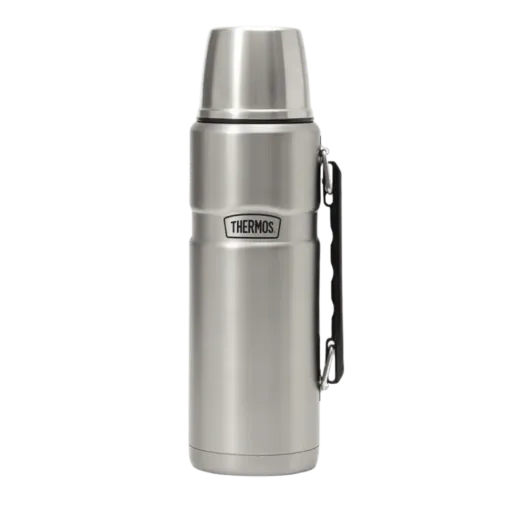 [129297] TERMO THERMOS ACERO INOX STAINLESS KING TAP VERTEDOR 1.2L (Gris)