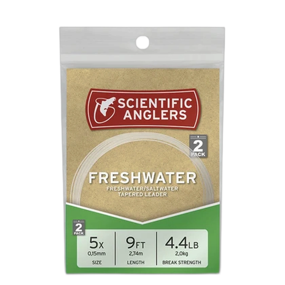 [100431] LEADER SCIENTIFIC ANGLERS FRESHWATER PACK 2 9.0" 5X