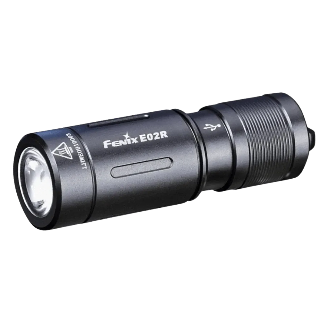 LINTERNA DE MANO FENIX E02R NEGRO