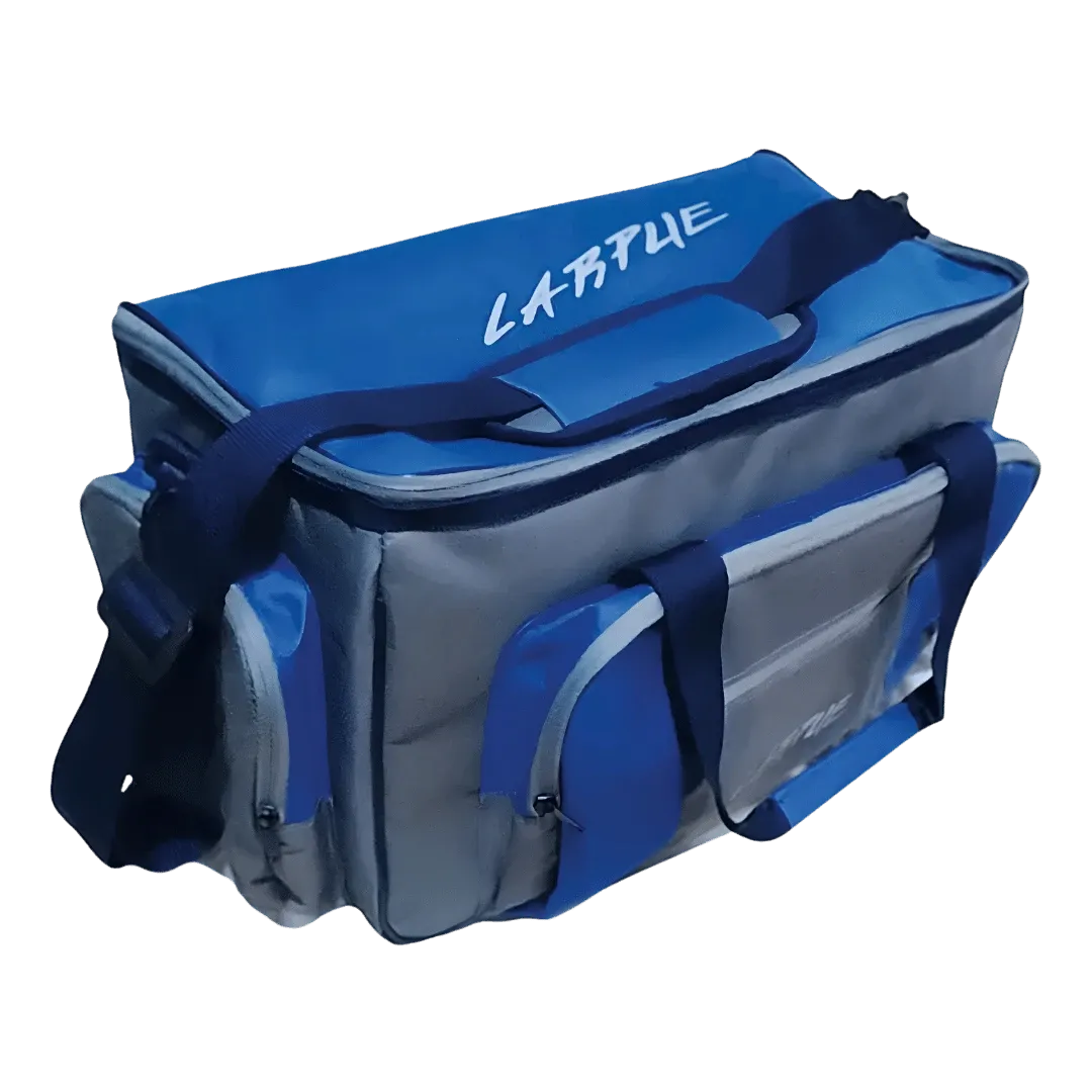 BOLSO LARPUE PESCA NAUTICAL GRIS AZUL