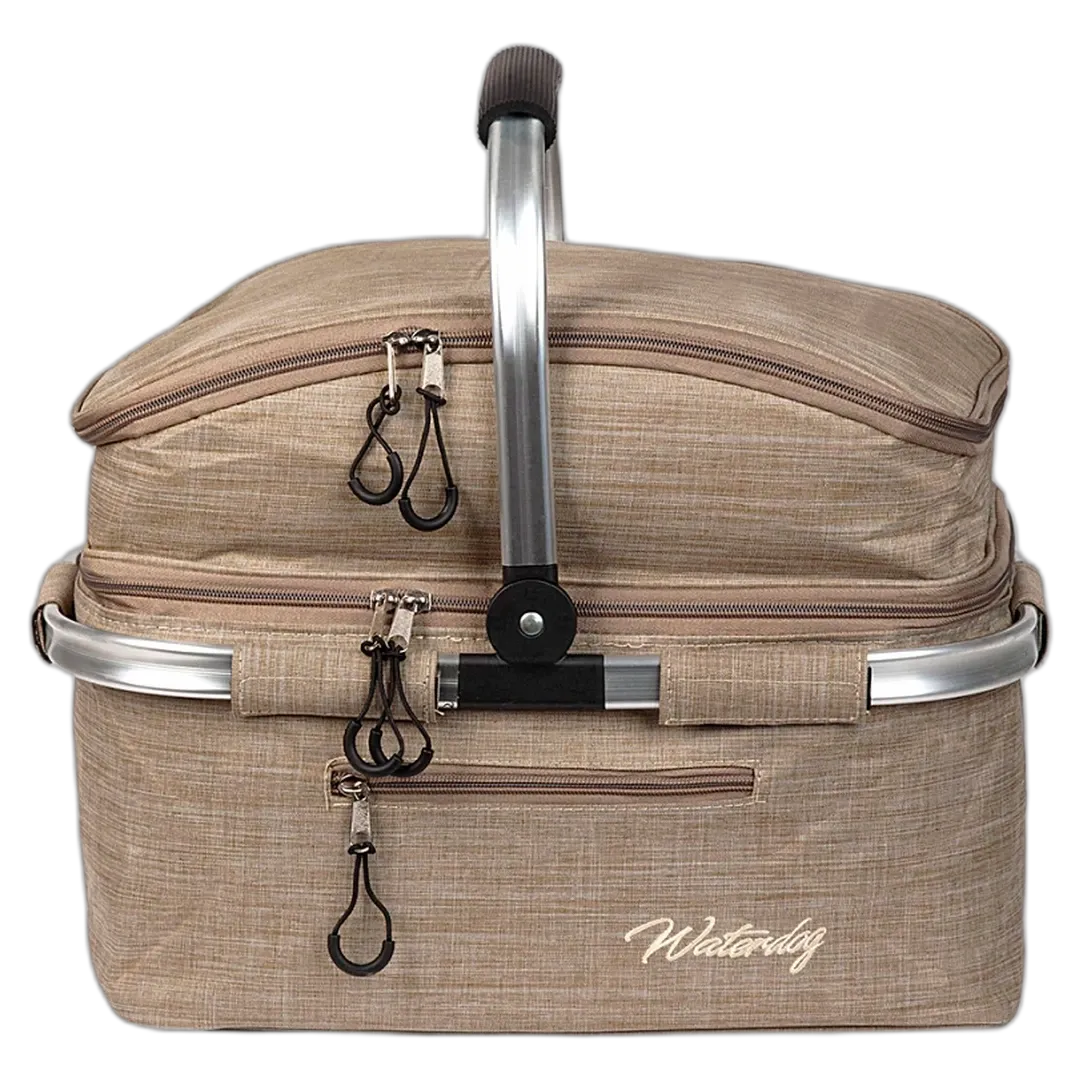 CANASTA TERMICA WATERDOG PLEGABLE 38LTS COOLER BEIGE