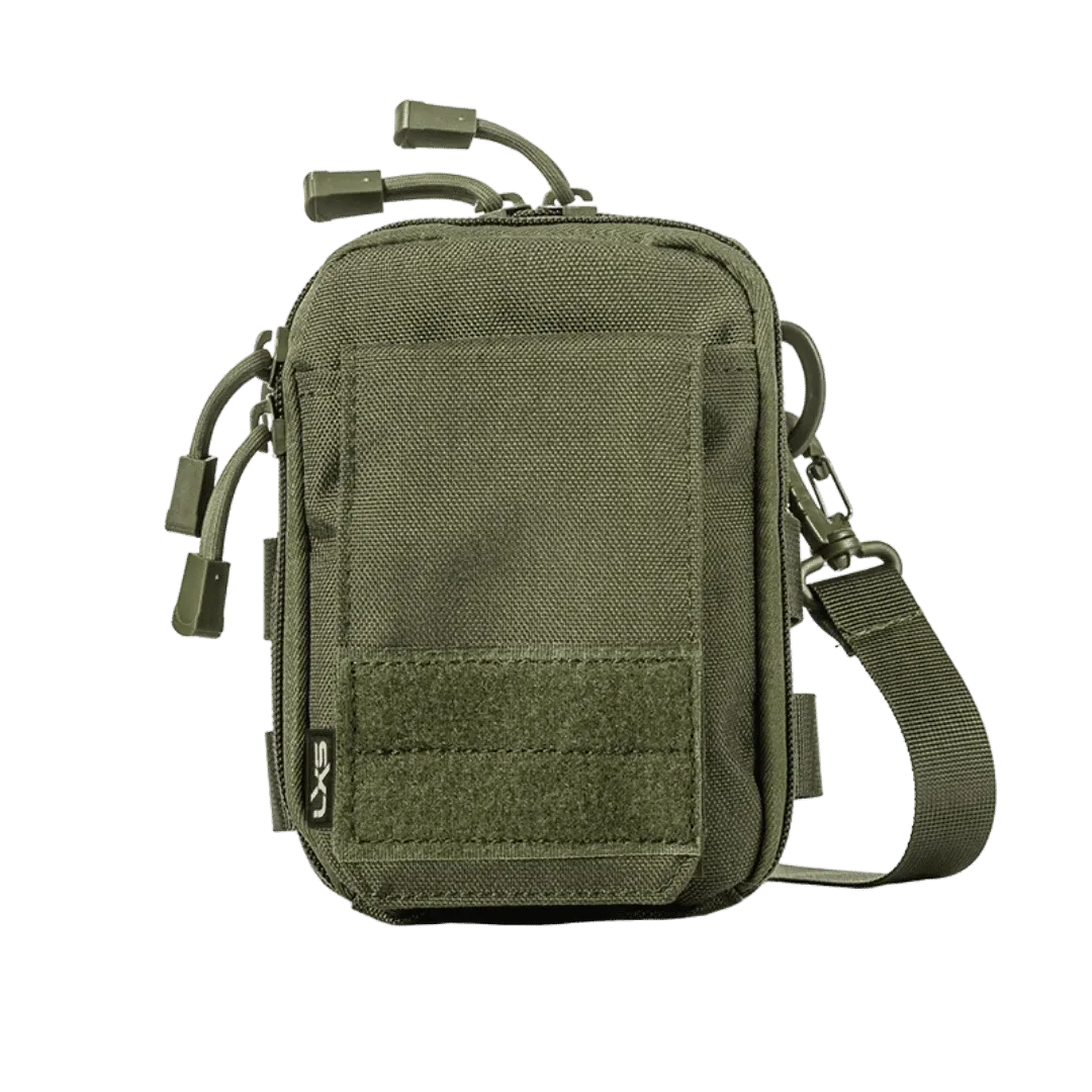 [127112] MINI BOLSO CARTUCHERA MULTIUSO LEXUS P-01FG CAMO VERDE RESIS. AL AGUA 18X14.5X8
