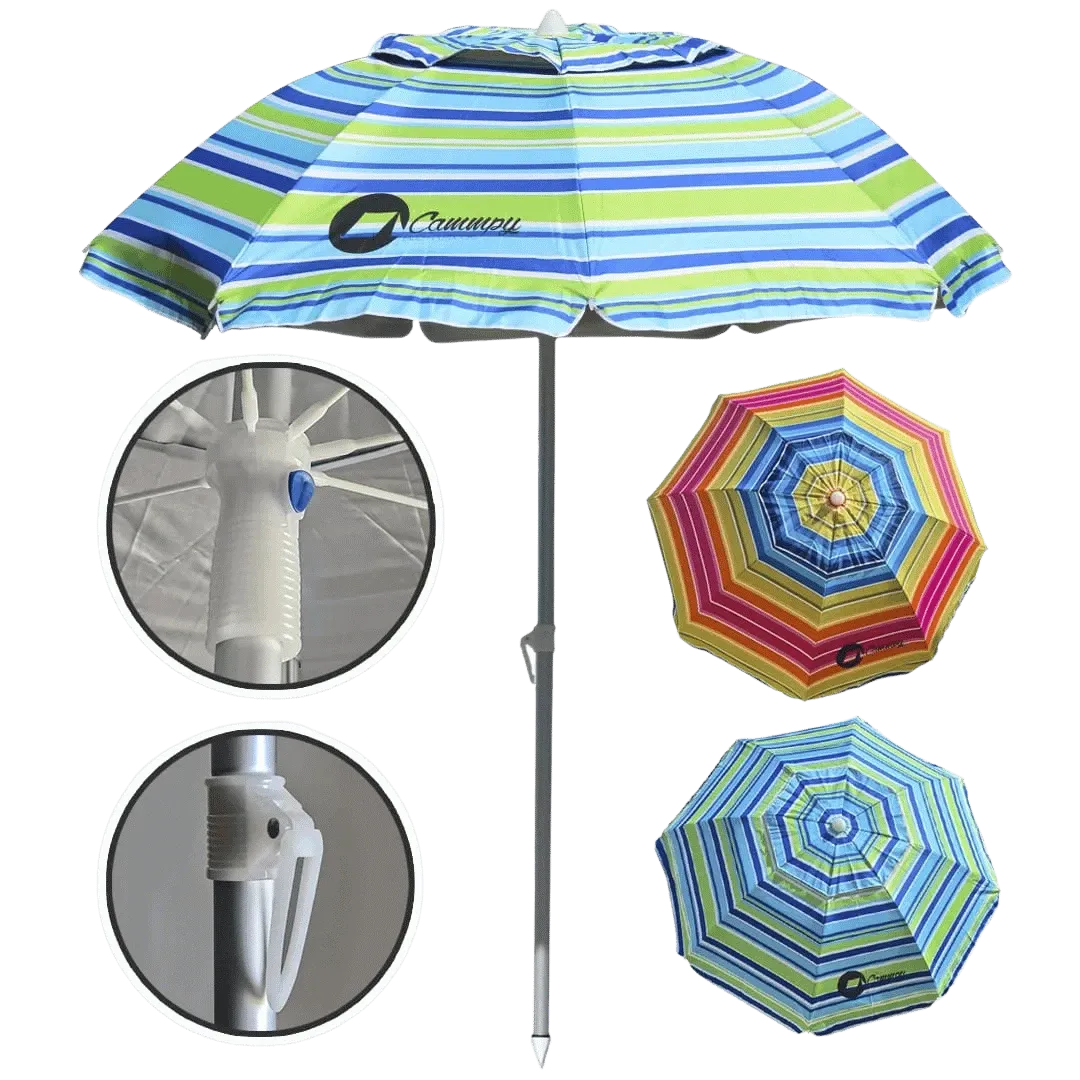 [127427] SOMBRILLA CAMMPY RELAX ALUMINIO 200 CM (HYB1819)