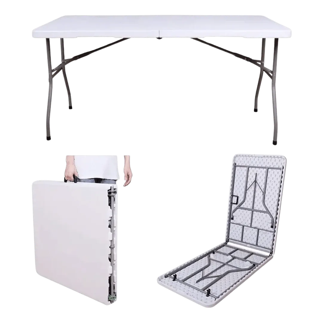 [128009] MESA CAMMPY PLASTICA PLEGABLE WH152 152X70X73CM