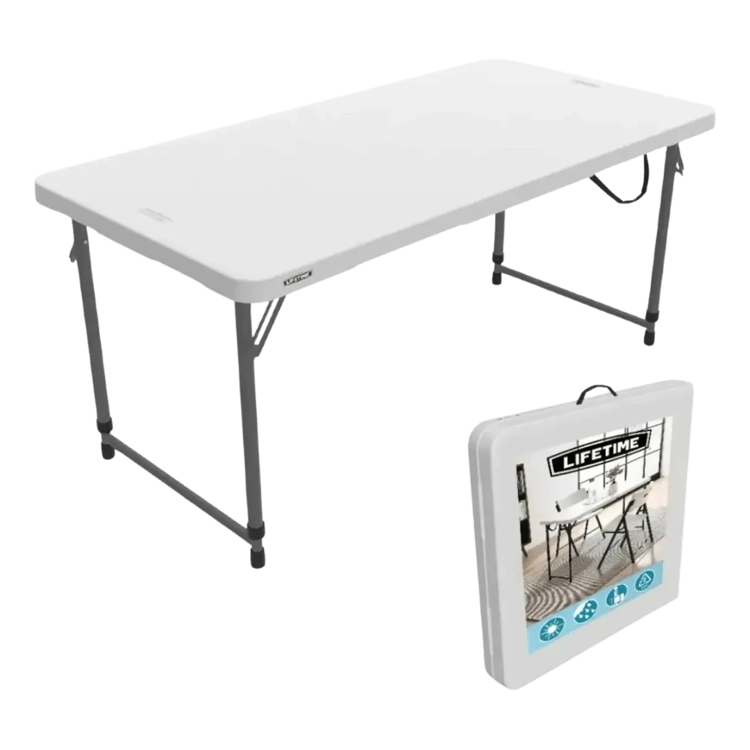 [128601] MESA PLEGABLE LIFETIME 1.20 M BLANCA