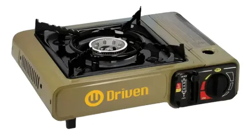 [129073] COCINA ANAFE DRIVEN A GAS BUTANO VERDE MILITAR