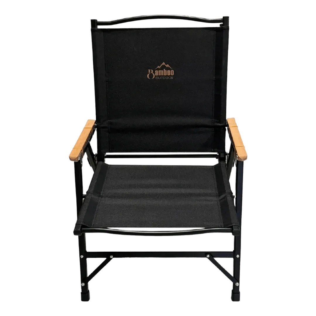 [131571] SILLA BAMBOO JAMAICA PLEGABLE NEGRO SIMIL MADERA