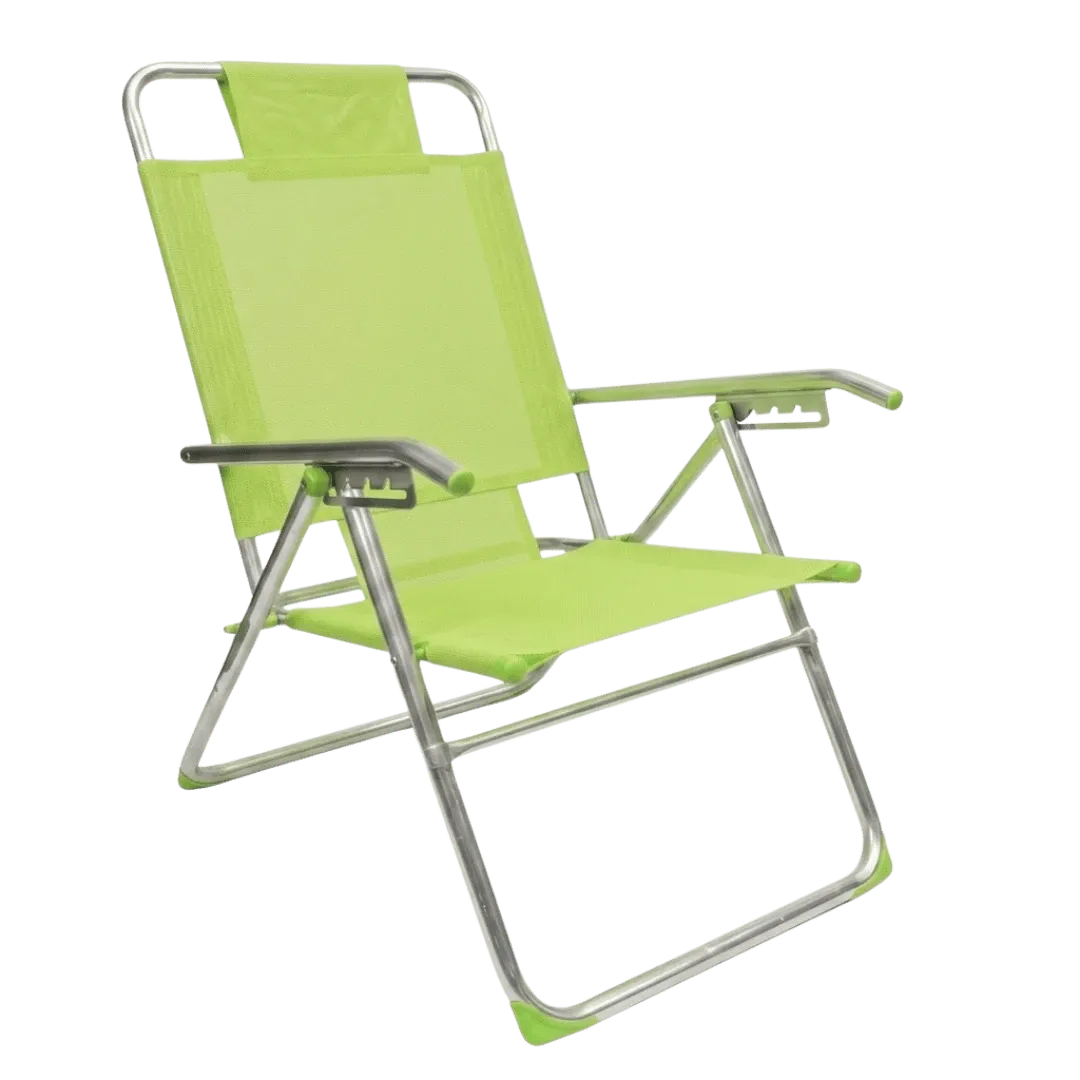 [131958] REPOSERA KEOPS COVERSOL ALUMINIO ALTO 5 POSICIONES RA-15 VERDE