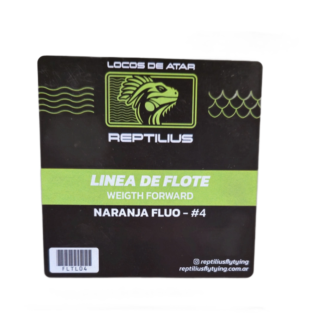 LINEA DE FLOTE REPTILIUS WITH FORWARD NARANJA FLUO #4