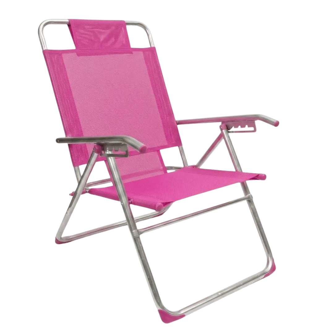[132343] REPOSERA KEOPS COVERSOL ALUMINIO ALTO 5 POSICIONES RA-15 (Rosa)