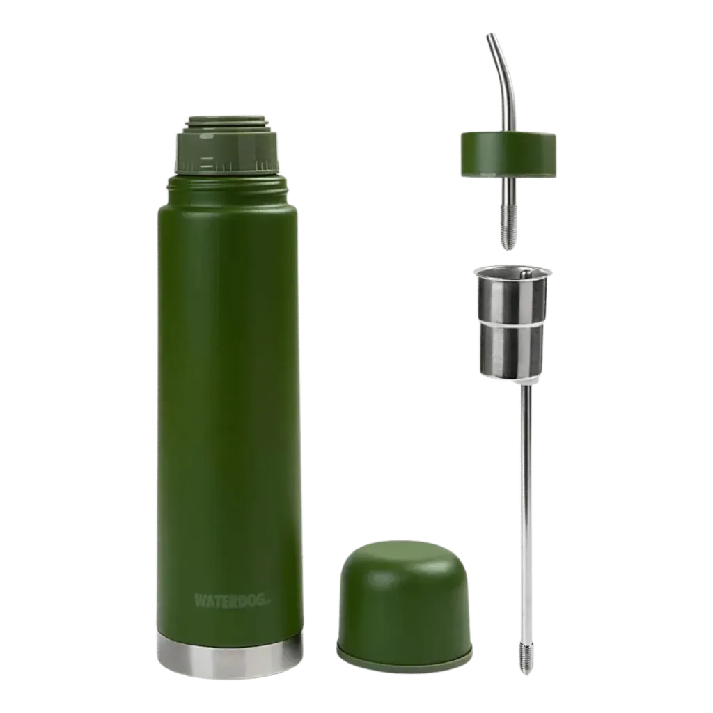 TERMO DOBLE FUNCION WATERDOG AUTOMATE 2 EN 1 YUNTA 700ML VERDE