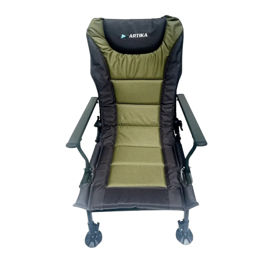 [132865] SILLA ARTIKA PLEGABLE RECLINABLE PATA EXTENSIBLE HBA-1013 NEGRO/VERDE