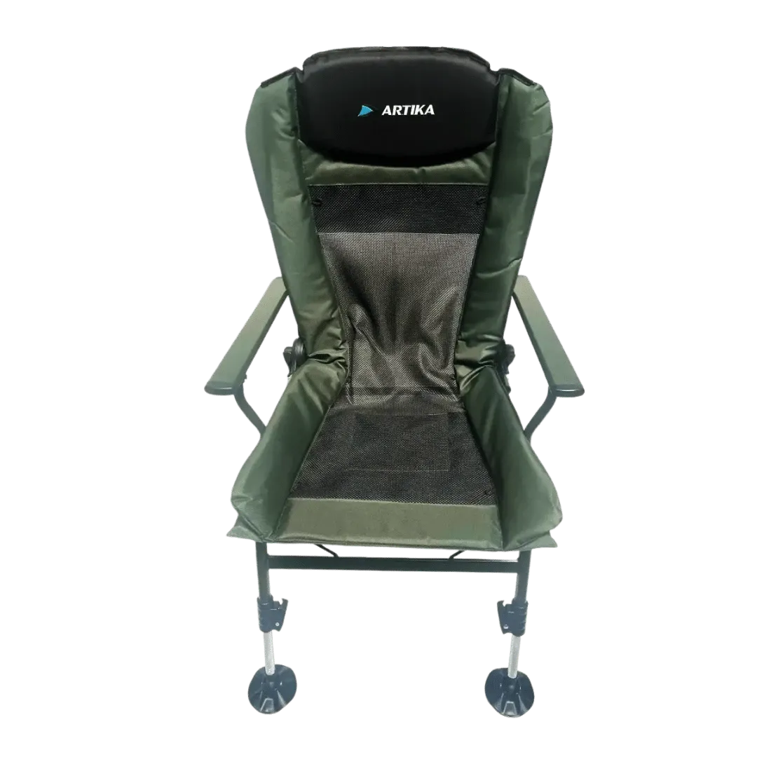[132864] SILLA ARTIKA RECLINABLE PATA EXTENSIBLE DESMONTABLE HBA-1001-B NEGRO/VERDE