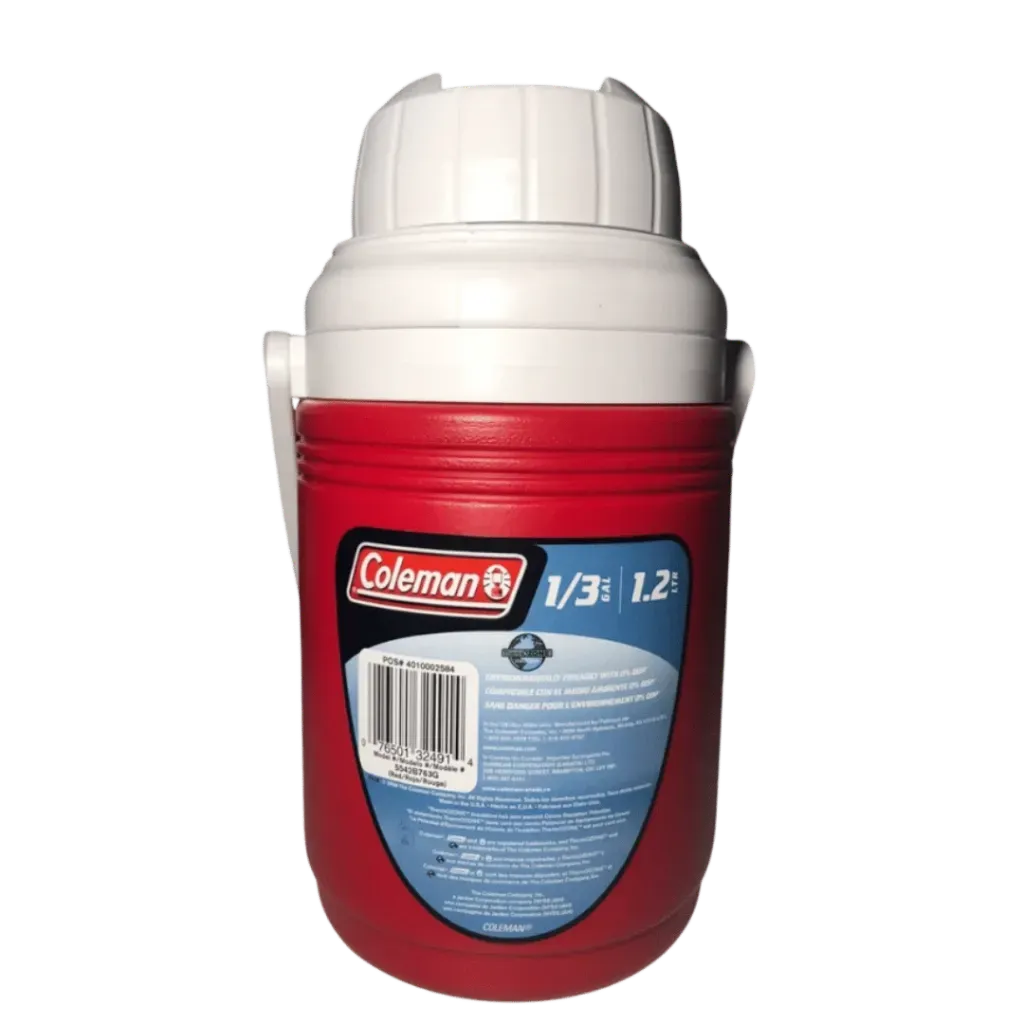 [133477] TERMO COLEMAN PLASTICO 1.2L (Rojo)