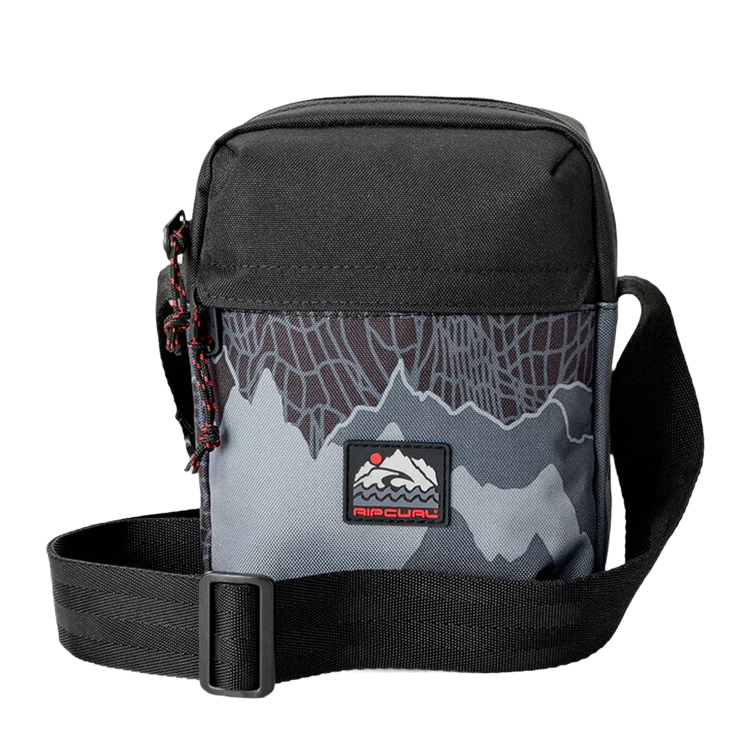 [133612] MORRAL RIP CURL RCA SB POUCH NO IDEA (Black/Grey)
