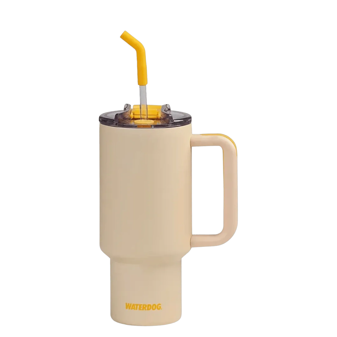 [136693] VASO TERMICO CON SORBETE WATERDOG COLD 900ML (Amarillo)