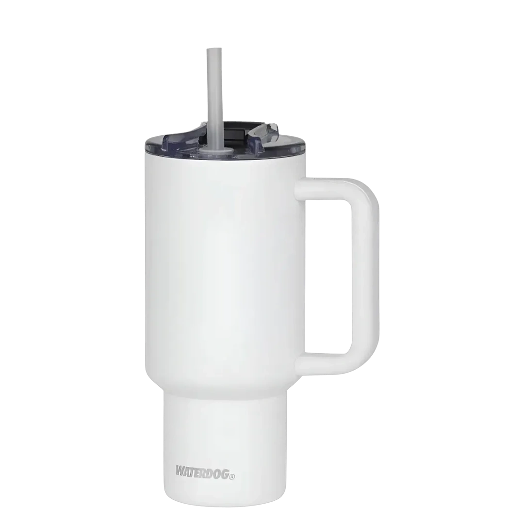 [136696] VASO TERMICO CON SORBETE WATERDOG COLD 900ML (Blanco)