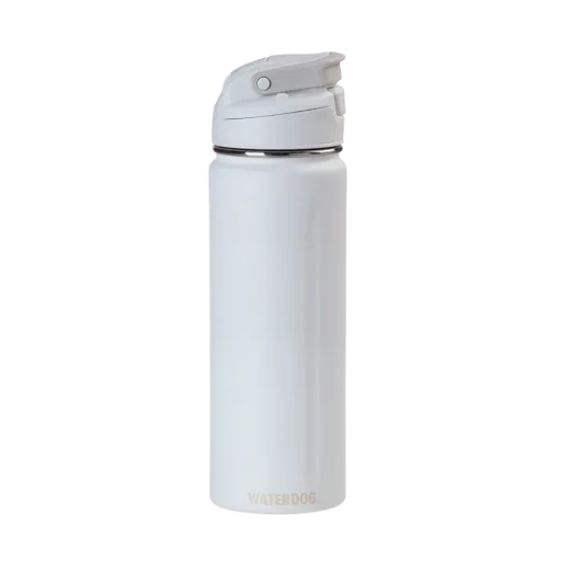 [126989] BOTELLA ACERO INOXIDABLE WATERDOG ACUA 550ML (Blanco)
