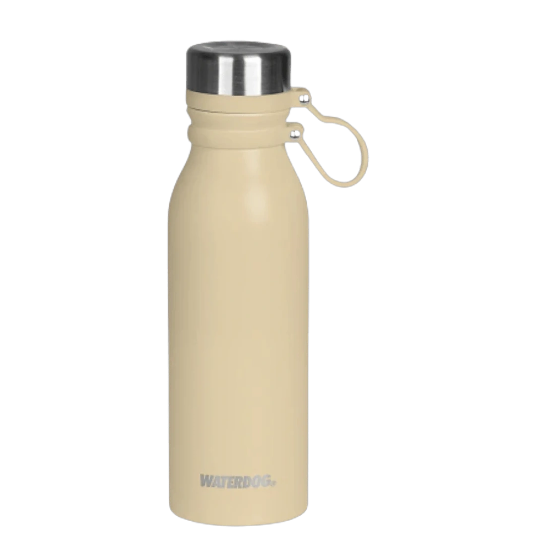[128923] BOTELLA ACERO INOXIDABLE WATERDOG BUHO 600ML (Amarillo)
