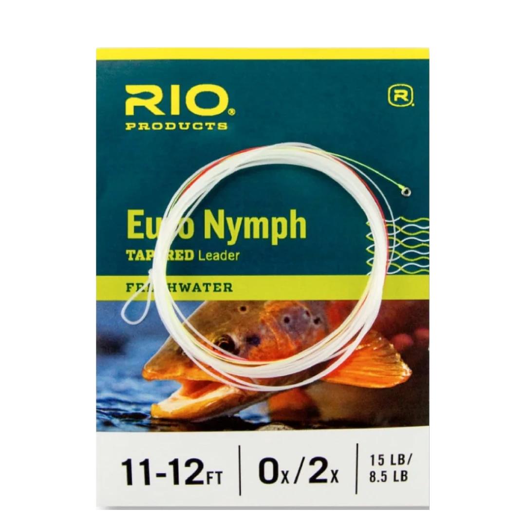 [139652] LEADER RIO EURO NYMPH CON TIPPET RING 11-12FT 0X/2X