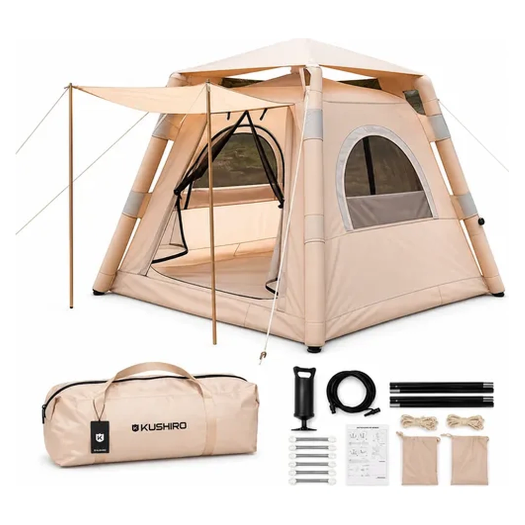 CARPA KUSHIRO INFLABLE IMPERMEABLE 2.20X2.20M CON BOMBA MANUAL FCII-2222