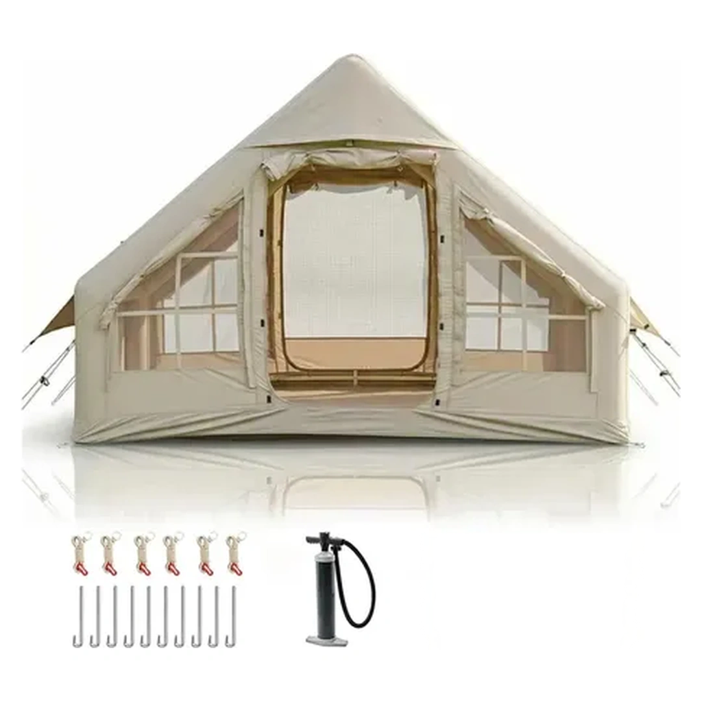 CARPA KUSHIRO INFLABLE 3X2.20MT CON DOBLE TECHO Y BOMBA MANUAL