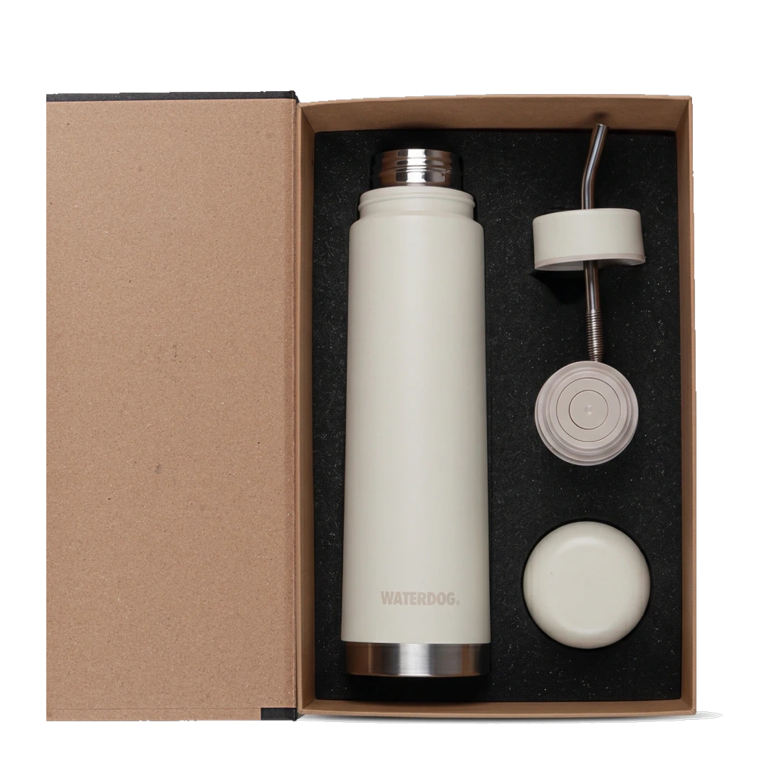 TERMO DOBLE FUNCION WATERDOG AUTOMATE 2 EN 1 YUNTA 700ML CON CAJA DE REGALO