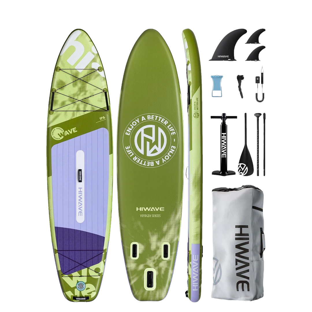 TABLA STAND UP HIWAVE MODELO HW14 INFLABLE 3.51M VERDE